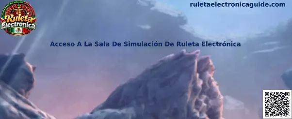 Representación de una sala de simulación de Ruleta Electrónica con tablero digital y créditos virtuales