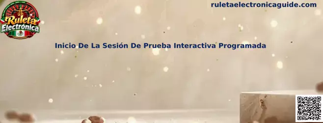 Inicio De La Sesión De Prueba Interactiva Programada en Ruleta Electrónica
