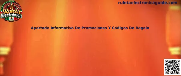 Apartado informativo de promociones y códigos de regalo