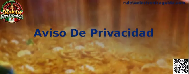 Aviso De Privacidad y Seguridad en Ruleta Electrónica
